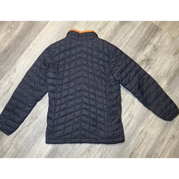 Snozu Boys Glacier Shield Quilted Jacket Dark Grey Spicy Orange 6/7 - Picture 3 of 3